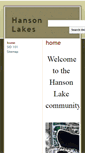 Mobile Screenshot of hansonlakes.com